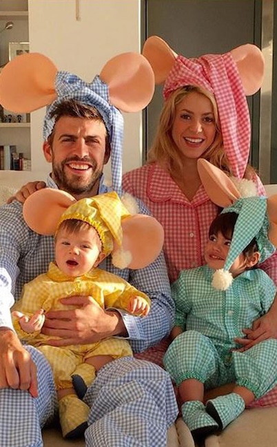 Shakira, Gerard Pique, Sasha, Milan